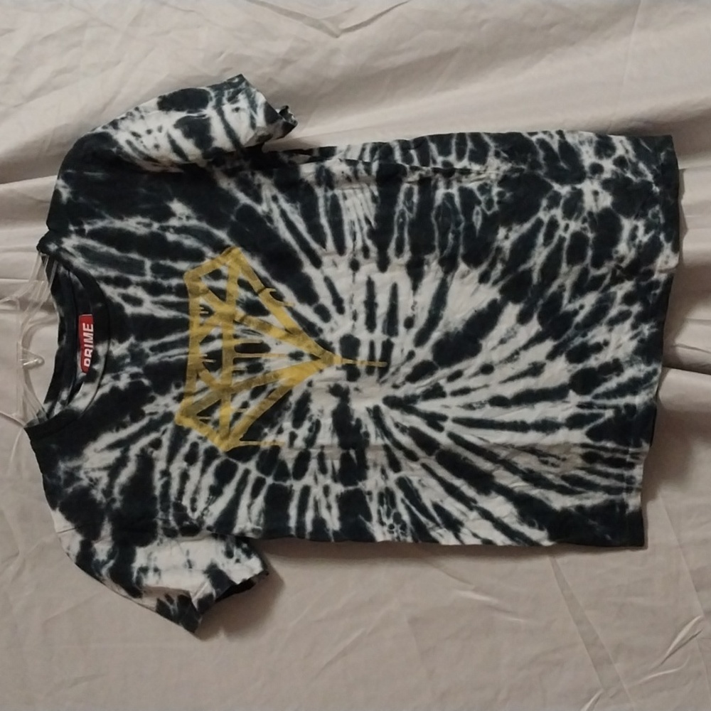 Boys Prime Threads black and white tye dyed short sleeve tee shirt size M (10/12
